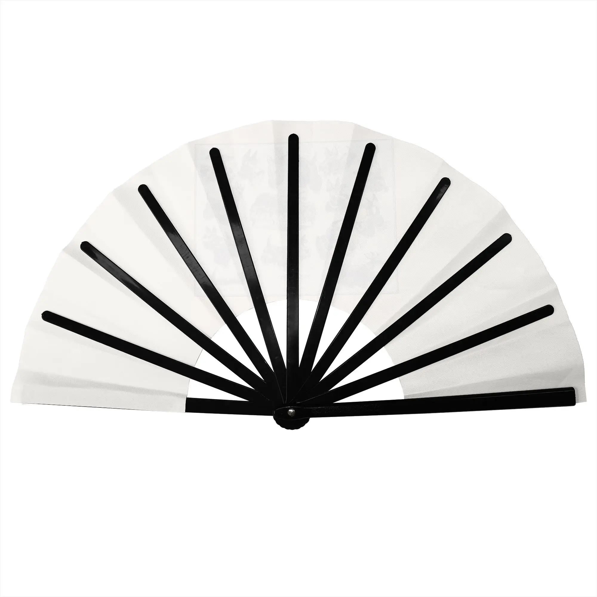 Scottie Dog Traditional Folding Fan Chinese Style Scottish Terrier High-Quality Polyester Fans Gift Classic Decorative Hand Fan