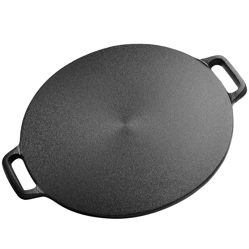 28/30/32/34/37cm Thick Cast Iron Pan cake  Uncoated Non-stick Pots and s Healthy Pig  Frying  Household Skillet