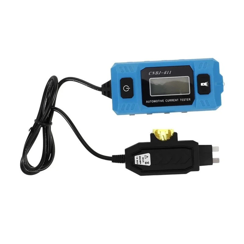 Lorvmed LCD Display Car Electrical Leak Detector Automotive Fuse Current Measuring Tester Tool