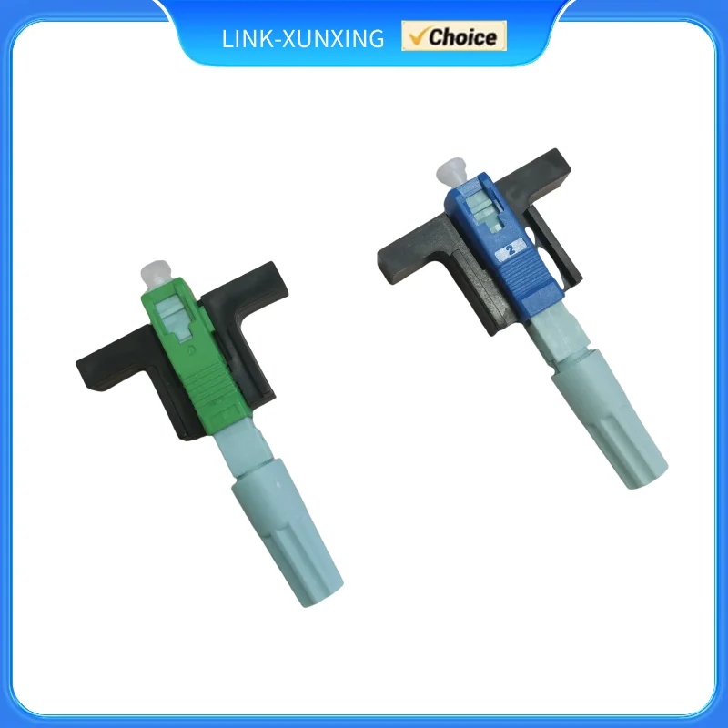 New SC APC UPC Fiber Optic Connector 58mm FTTH  Optical Fast Connector Single-Mode  Fiber Quick Connector