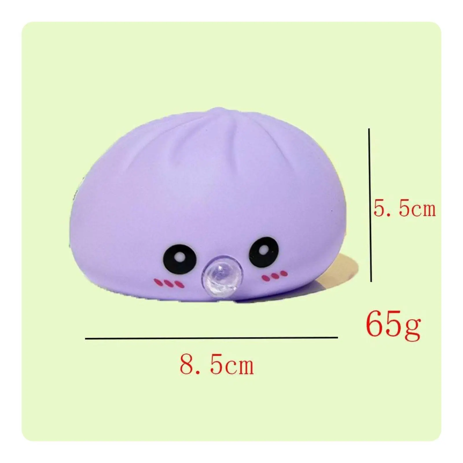 Bun Toy Cute Look & Pattern Slow Return Bun Toy Soft Texture Slow Rising for Desk, Office, Study