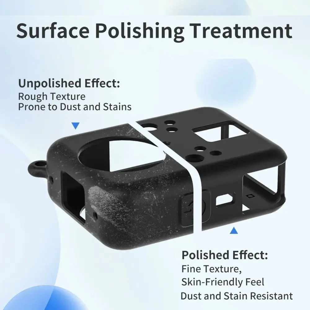 Silicone Protective Case Scratch-proof With Anti-lost Rope Camera Protector Soft Full Coverage for DJl Osmo 360