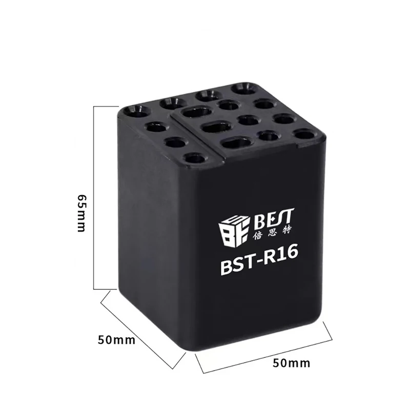BST-R16 16 Hole Classified Storage Box Suitable For T12 JBC T210/T245/C115 Soldering Iron Head Sorting And Maintenance Tool Rack