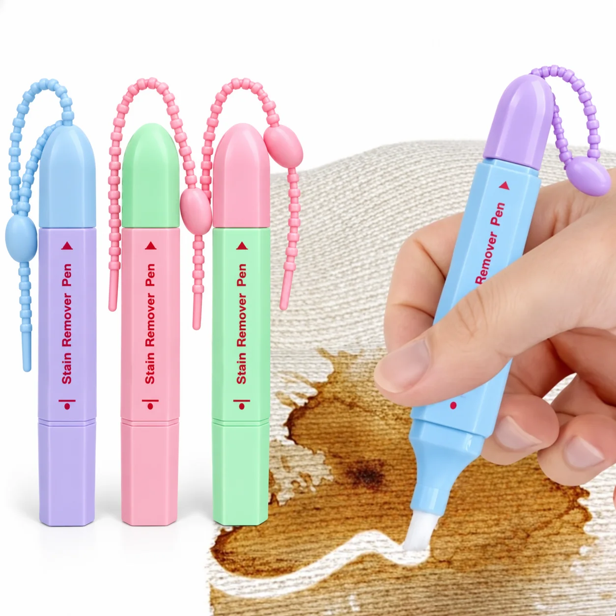 Clothes Stain Remover Pen Strong Portable Waterless Solution Removes Coffee Food Wine Stains Small for Travels Trainers Handbag