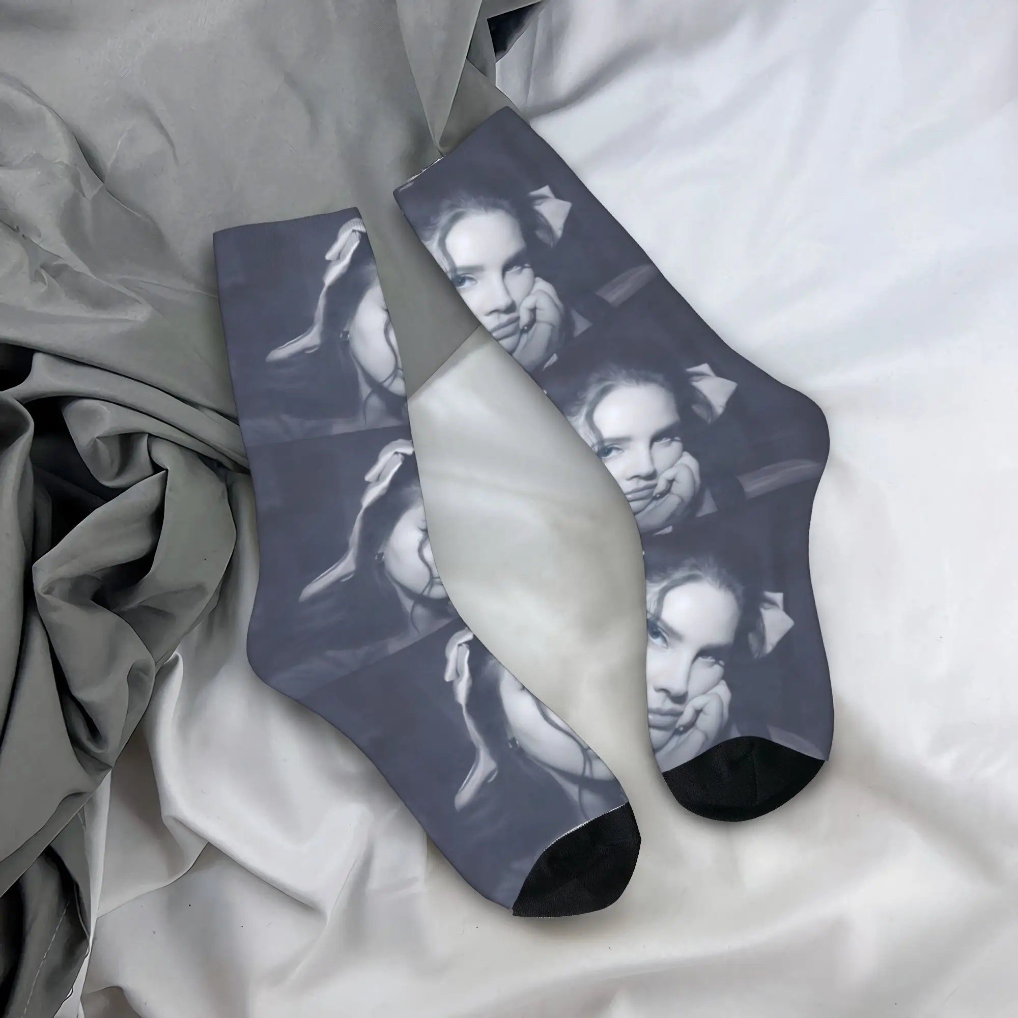 

Американские носки Lana Del Rey, противоскользящие чулки, пара велосипедных носков высокого качества, весенние новинки, носки с графическим рисунком