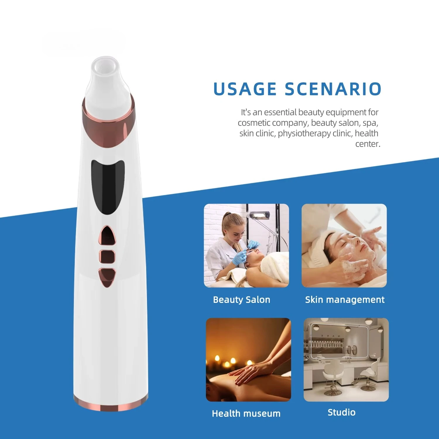 App-Visible Blackhead Remover with WiFi Camera Vacuum Pore Cleaner for Nose and Face Comedo Remover in AU ZA US Plugs