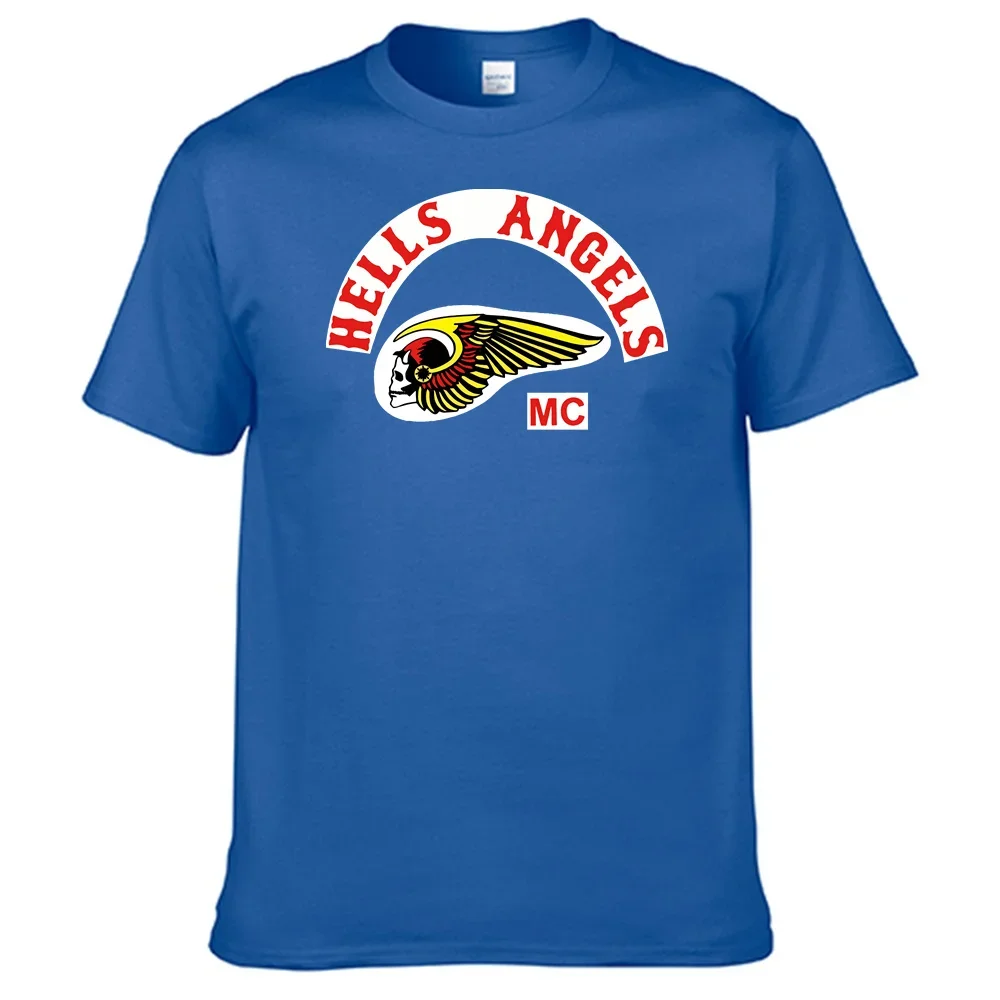 Motorcycles Club Hells Angels T shirt 100% Cotton Men Shirt Top Sales N07