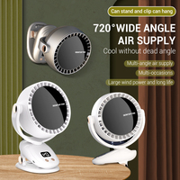 4000mAh Camping Fan Electric Air Circulator Ceiling Fan Ultra-quiet 6 Modes Clip-on Fan Household Outdoor Cooling Ventilador
