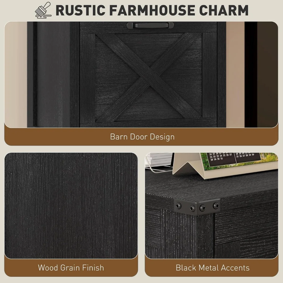 3 Drawer File Cabinet with Silent Slides