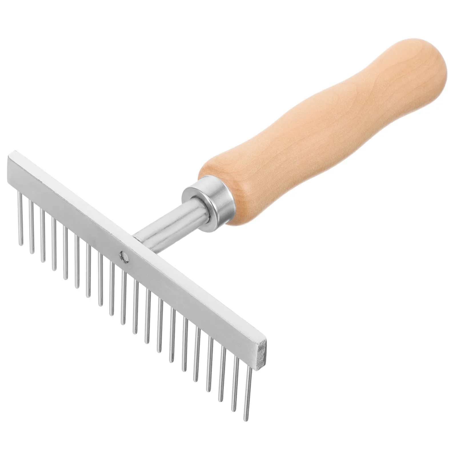 

Pet Grooming Hair Comb 12cmx10cm Stainless Steel Nail Fine Grinding Smooth Surface Comfortable Feel Dog Cleaning Brush