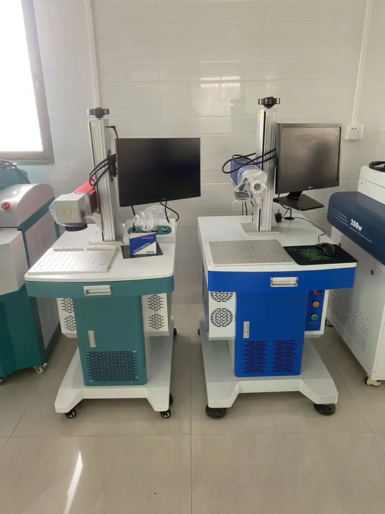 Desktop Portable UV Fiber Laser Marking Machines Metal Engraving Machines With Max JPT Laser Source Automatic