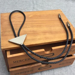 Original design Western Cowboy bolotie alloy downward triangle bolo tie for men personality neck tie fashion accessory
