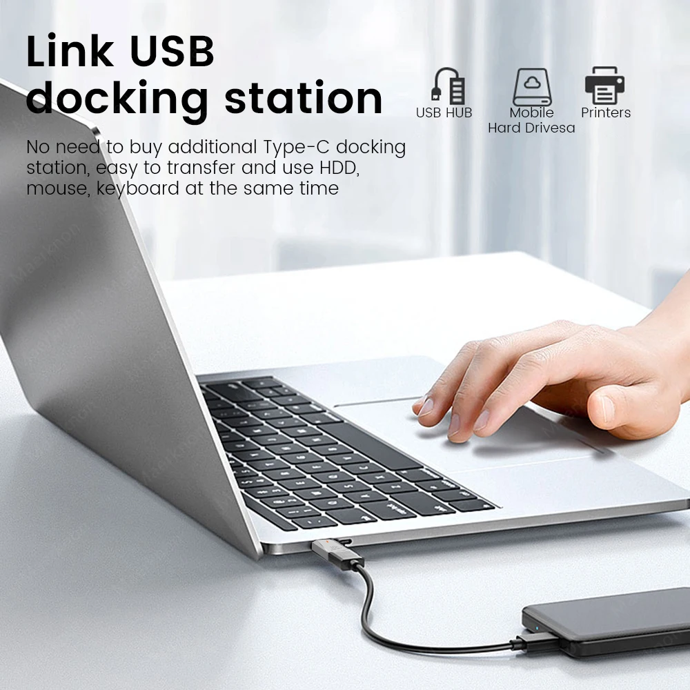 Переходник OTG с USB 240 на Type C, 10 А, 3,0 Вт