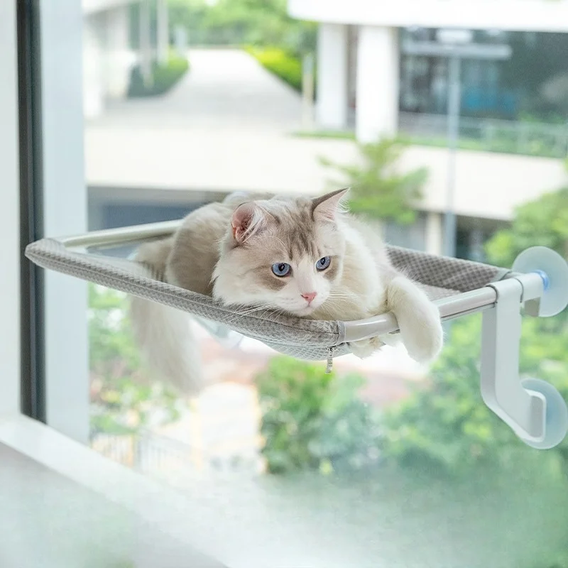 Double Purpose Cat Hammock Cat Nest Bed Sun Glass Suction Cup Hanging Balcony Pet Multi-functional Cat Bed