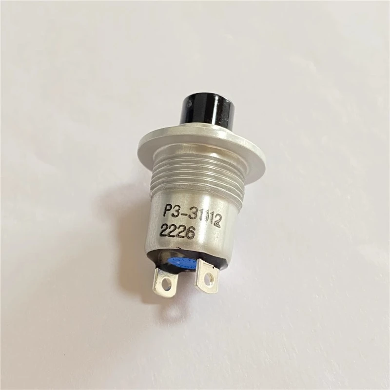 P3-31112 Button Switch Black SPST-NO Normally Open | 10A | 115VAC | 28VDC Solder Pad