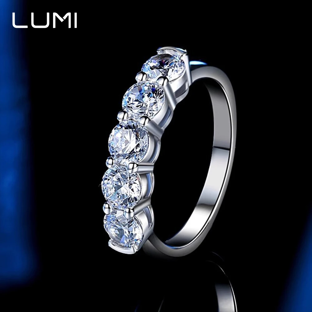 

Женское кольцо LUMI 1,5 карата с муассанитом, 14-каратное позолоченное - супер красивое кольцо для невесты, роскошное вечернее свадебное ювелирное кольцо