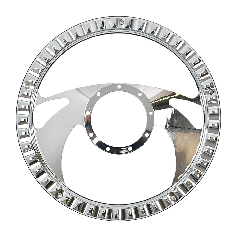 تصميم خاص قوس تعديل عجلة القيادة 9 ثقوب القرن زر عجلة القيادة الرياضية مع نصف دائرة ستوكات الجلود