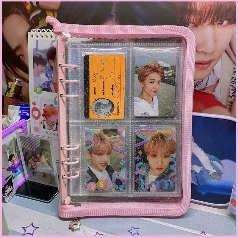IFFVGX-Kpop Idol Photo Album, Zipper Binder, Titular Photocard, Jornal DIY, Leiteria Imagem Coletar Livro, Escola Papelaria Suprimentos, A5