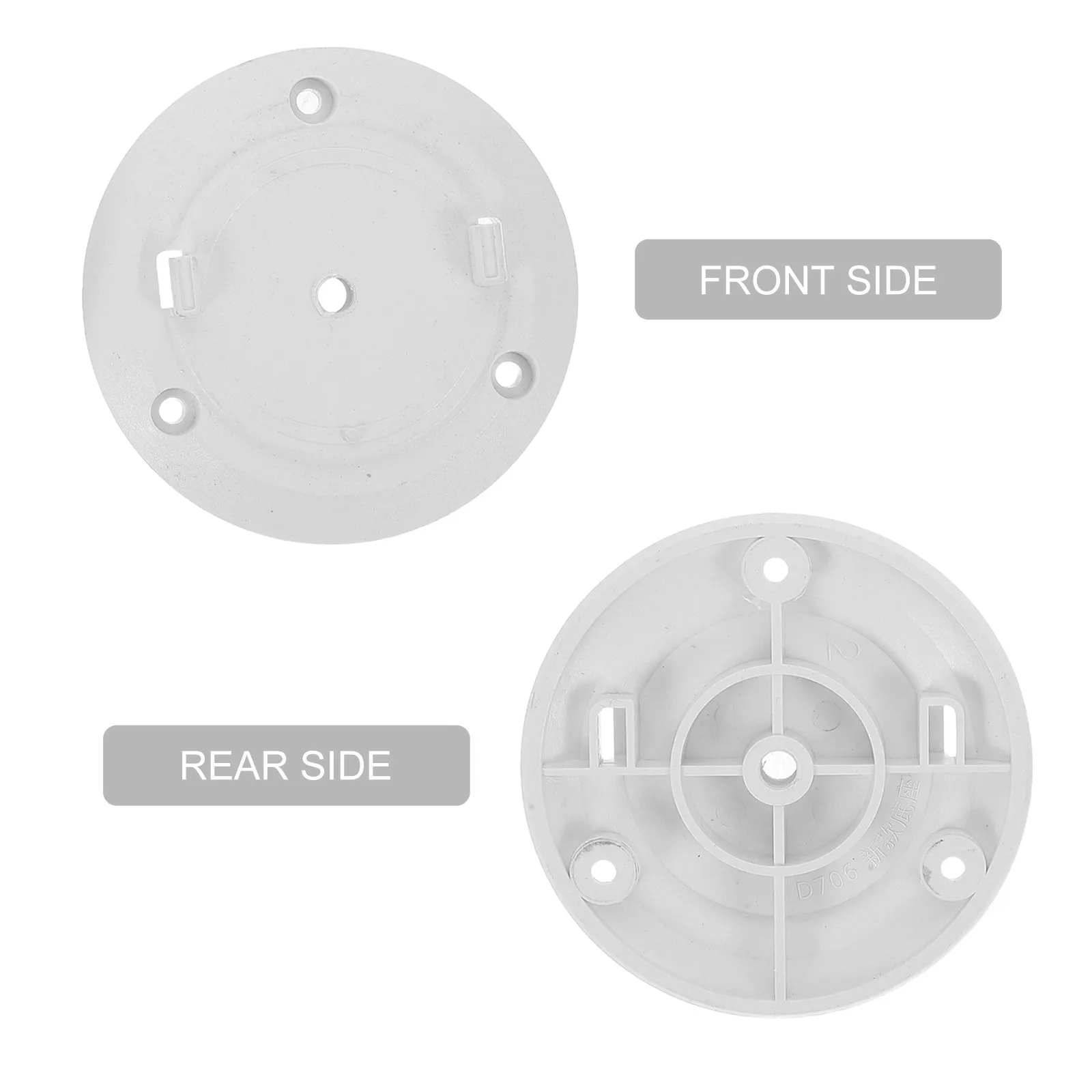 20Pcs Security Camera Base Plastic Mounting Base Wall Mounting Plate Stable Installation Home Use Camera Tray Wall Mount Plate