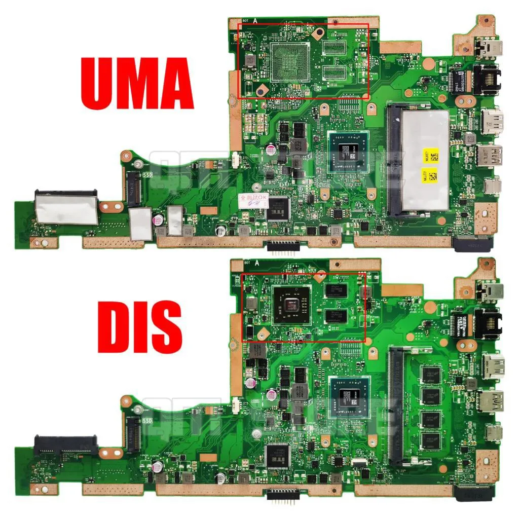 Imagem -02 - Mainboard e2 a4 a6 a9 Amd Cpu para Asus Vivobook X505ba A505b F505b K505b Laptop Motherboard 4gb 8gb-ram Ddr4 Uma Dis qm X505bp