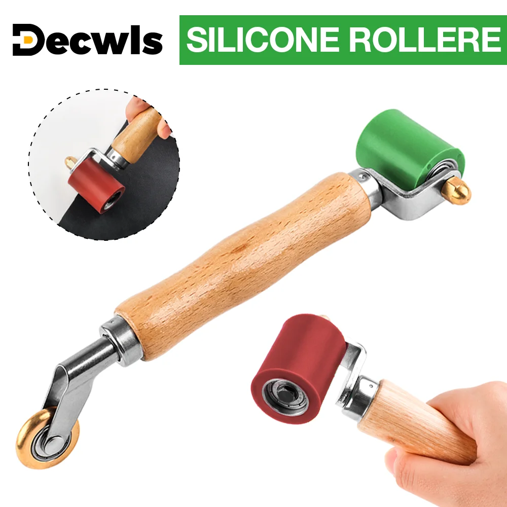 40mm High-Temperature Resistant Joint Roller, Silicone And Brass Double-Headed Roller, Welding Tool Accessory, For PVC/TPO/EPDM