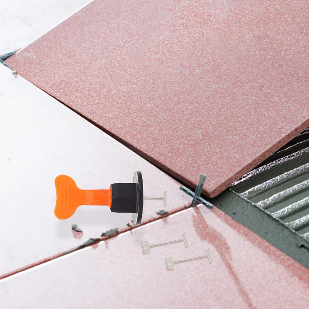 200 قطعة فواصل تسوية بلاط الأرضيات 1.5 مللي متر إبرة فولاذية للجدران والأرضيات تركيب سريع لمسة نهائية أنيقة