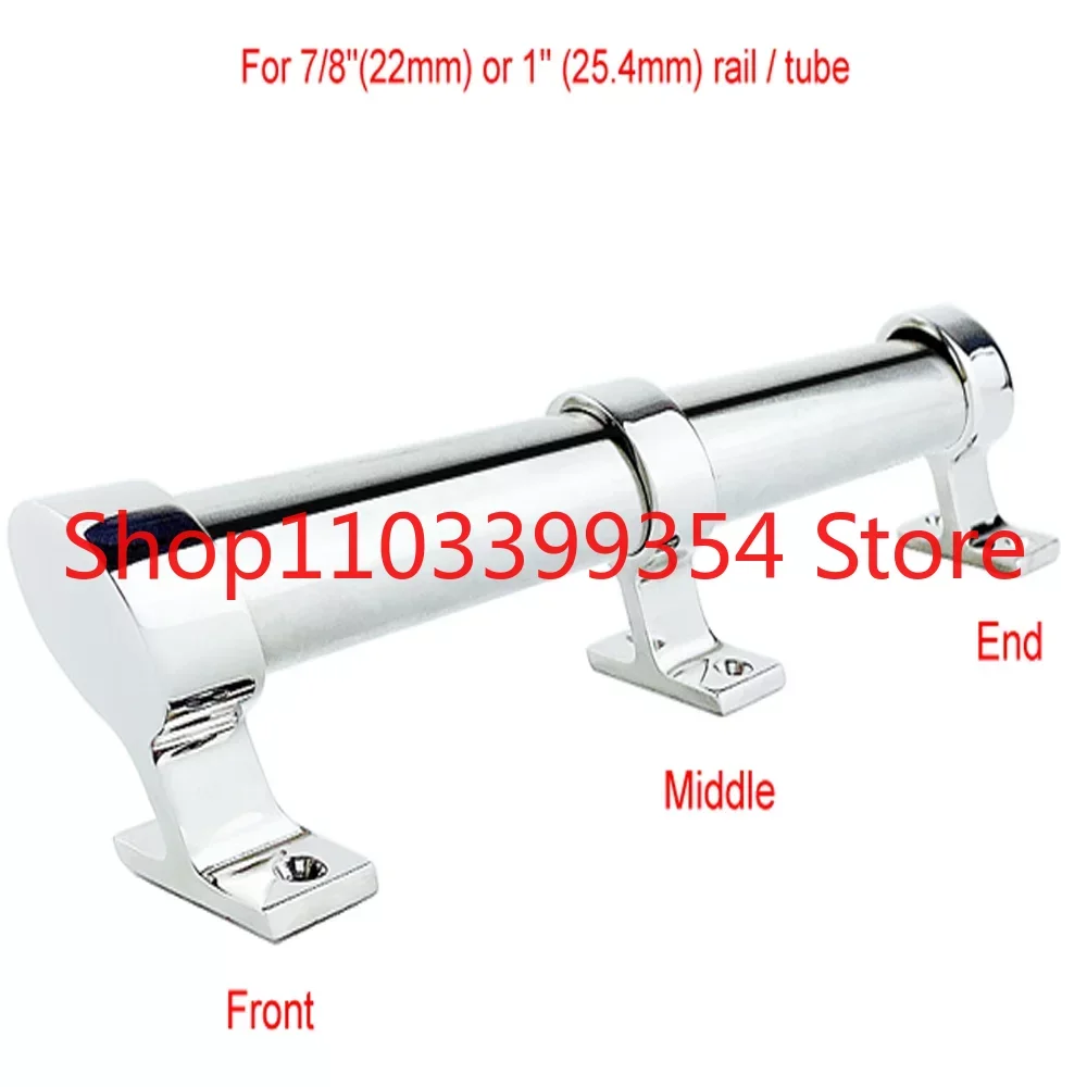 1 pz angoli 316 in acciaio inox barca corrimano raccordo ringhiera marina staffa di supporto tubo Stanchion Hardware accessori per Yacht