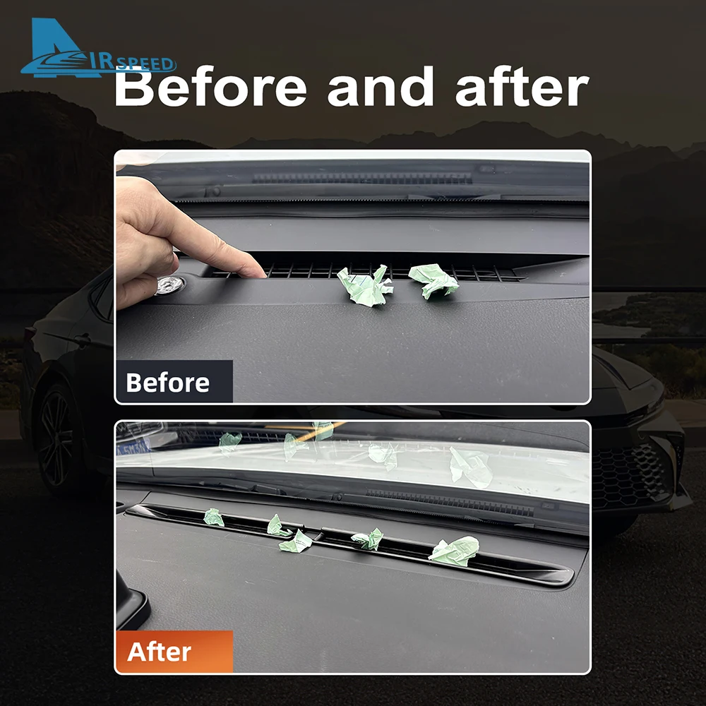 Couvercle de protection du panneau de sortie d'air du tableau de bord, pour Toyota Camry XV80 2024 2025 2026-UP 9e génération, garniture, accessoires de voiture, protection intérieure AC