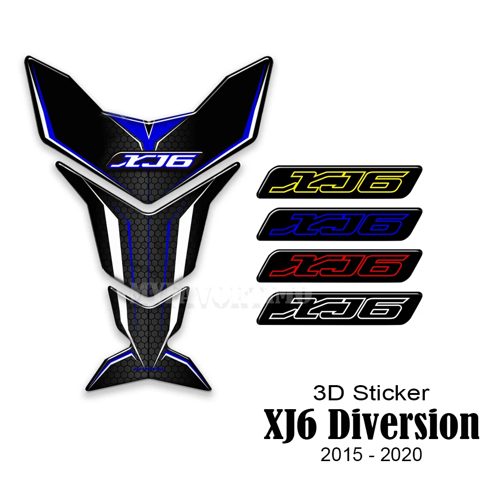 

For Yamaha XJ6 Diversion 2015 2016 2017 2018 2019 2020 Motorcycle Stickers Fuel Oil Knee Tank Pad Protector Decal Kit