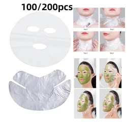 Masks Wrap Face Plastic Film Full Face Cleaner Mask Neck Stickers Paper Disposable Transparent Facial Beauty Makeup Tools