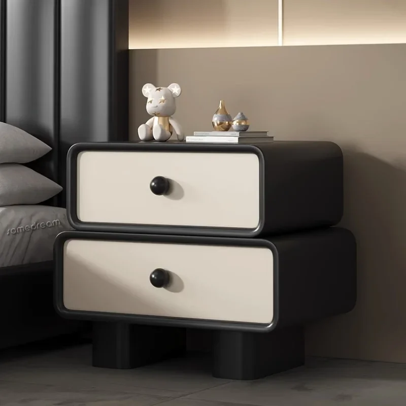 

Solid Wood Bedroom Nightstand Modern Maximalist Storage Nordic Nightstand Bedside Trendy Muebles Para El Hogar Bedroom Furniture