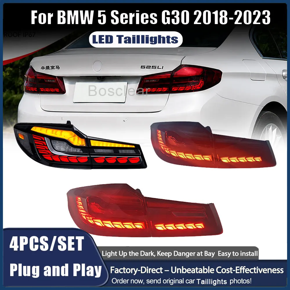 Tail Lights Assmebly for BMW 5 Series G30 G38 2018-2023 520i 530i M5 Auto Rear Light Turn Signal Light Reversing Brake Fog Lamps