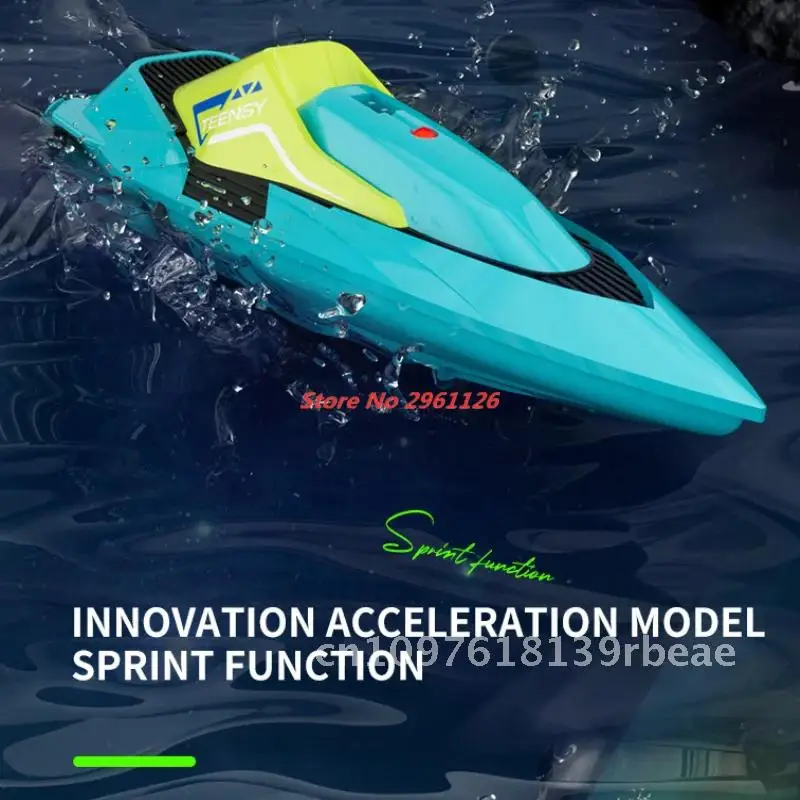 2.4G RC Boat Waterproof Dual Motor High Speed Racing Speedboat Outdoor Boat Summer Water Paly RC Speedboat Racing Boat Toy Gift