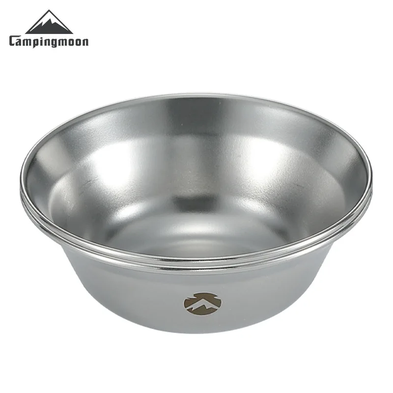 

Портативная походная миска CAMPINGMOON S395-13-2P из нержавеющей стали 304, две миски для риса для кемпинга, походов и альпинизма