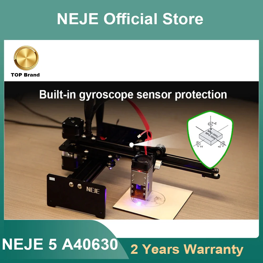 Taglierina/incisore laser portatile wireless NEJE 5 con modulo laser A40630 per incisione laser portatile in legno, pelle, acrilico