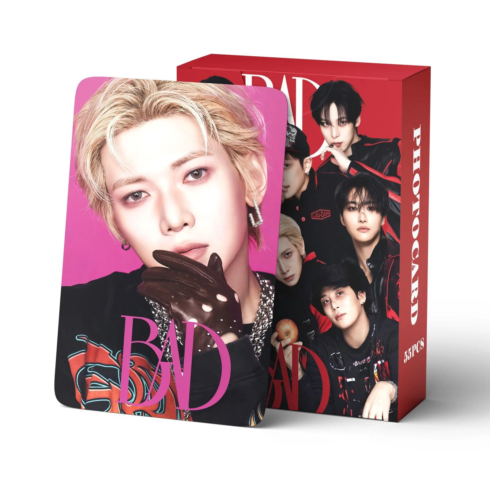 55Pcs/Set Idol Boy ATEEZ New Album GOLDEN HOUR Part.5 Lomo Cards Postcards Seonghwa Hongjoong Yunho Mingi San Jongho Fans Gifts