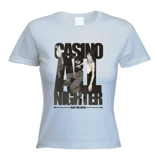 Northern Soul Casino All Nighter Ladies T Shirt