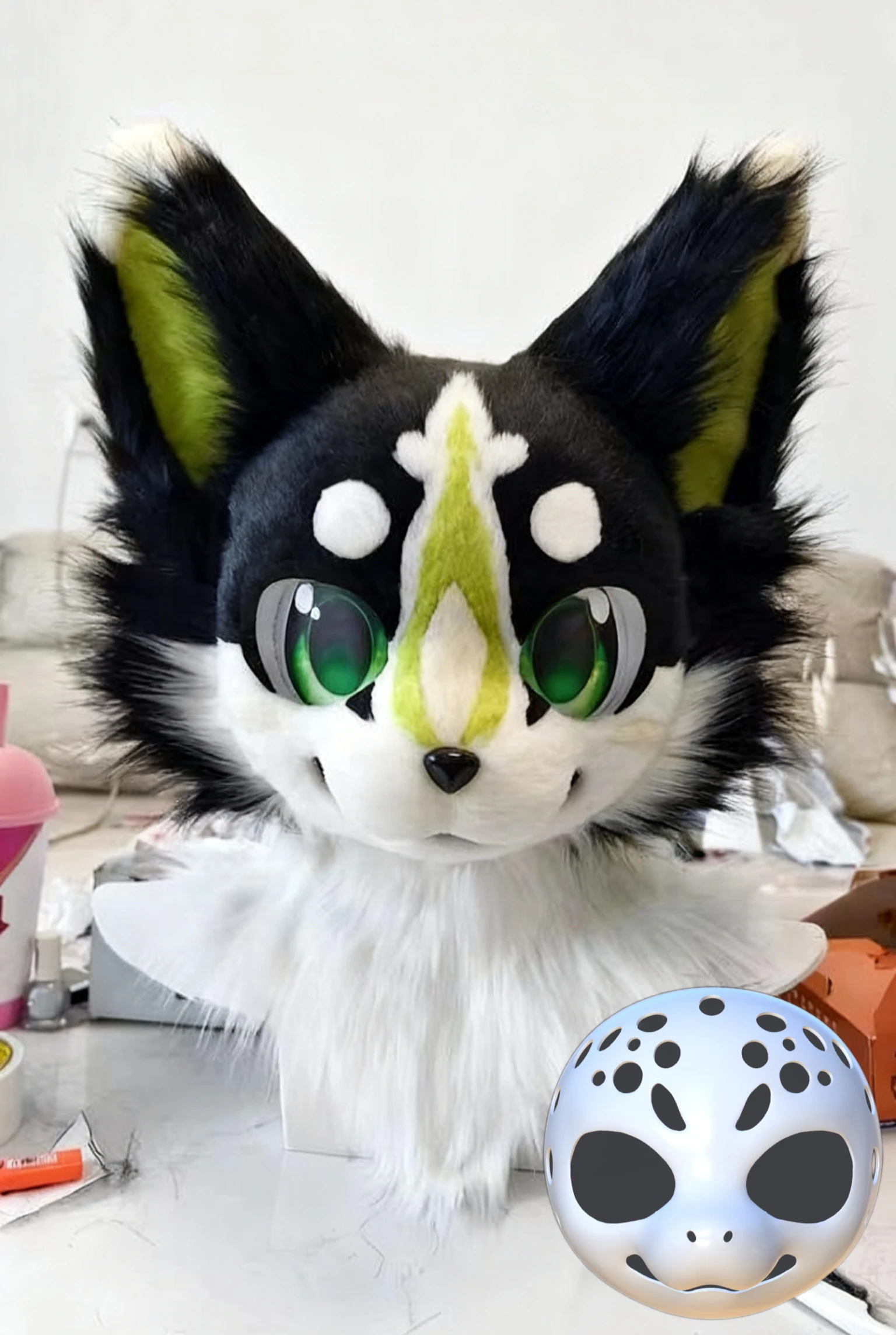 

3D Printing Realistic Style Kemono Fursuit Headbase Furry Cosplay Costumes Accessories Cosplay Kigurumi Base Mask Kemono