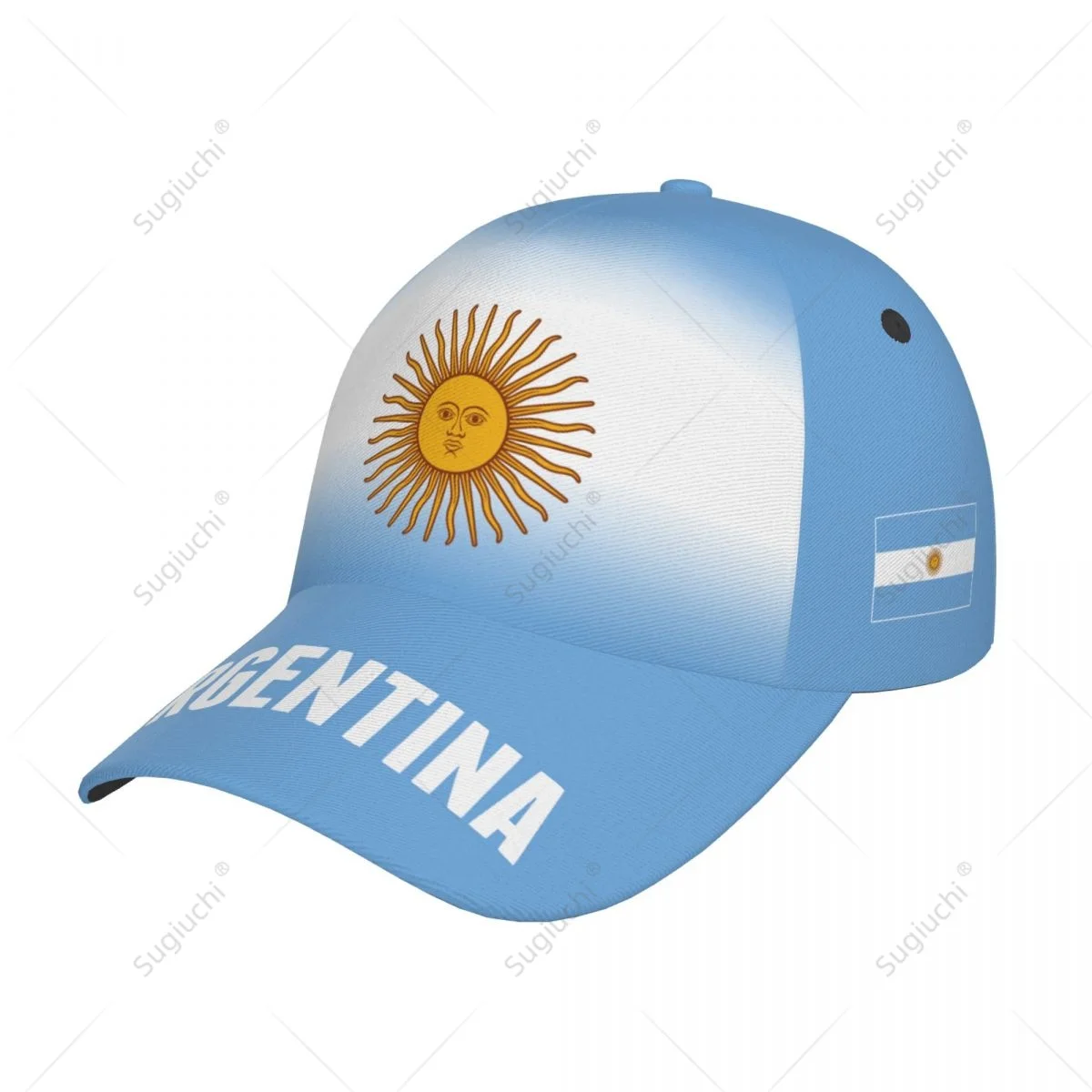 Unisex Baseball Cap Hat Argentina Flag Gradient Color 3D Printing for Tennis Outdoor Bike Bicycle Golf Baseball Sports Fans