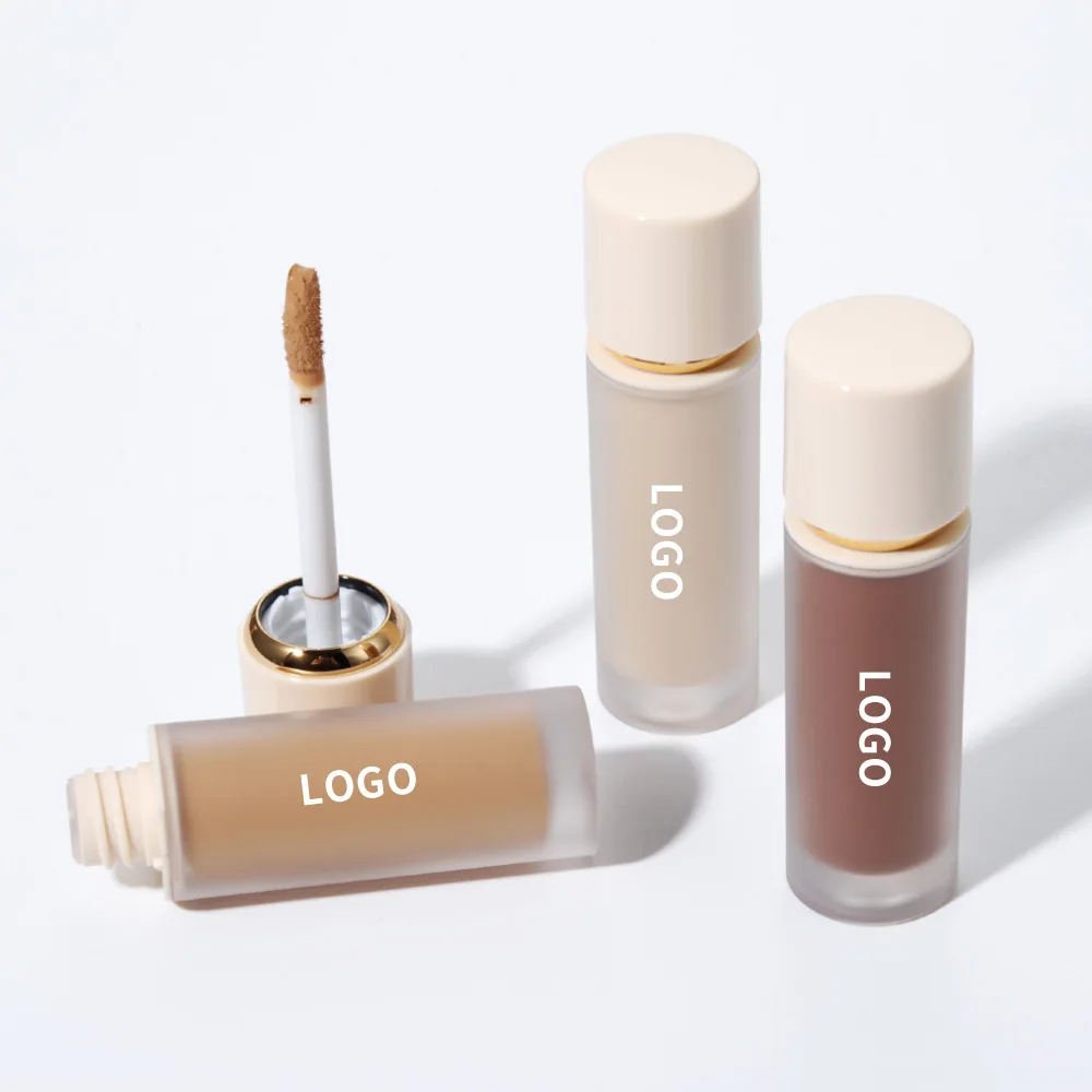 Private Label Make-Up Concealer Flüssigkeit Voll Abdeckung Augen Dunkle Augenringe Makel 10 Farben Neue Dunkle Haut Gesicht Contour Kosmetik