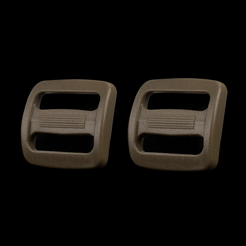 4PCS 2cm Webbing Square shaped buckle Tactical Vest Accessories Buckles Chest Rig Strap Adjustment Buckles for FCPC Vest/DON