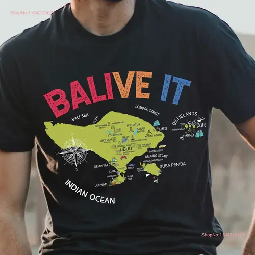 발리 여행 일정 티셔츠 맵, 편안한 색상, 아시아 사원 여행 어드벤처, 발리 섬 휴가 
