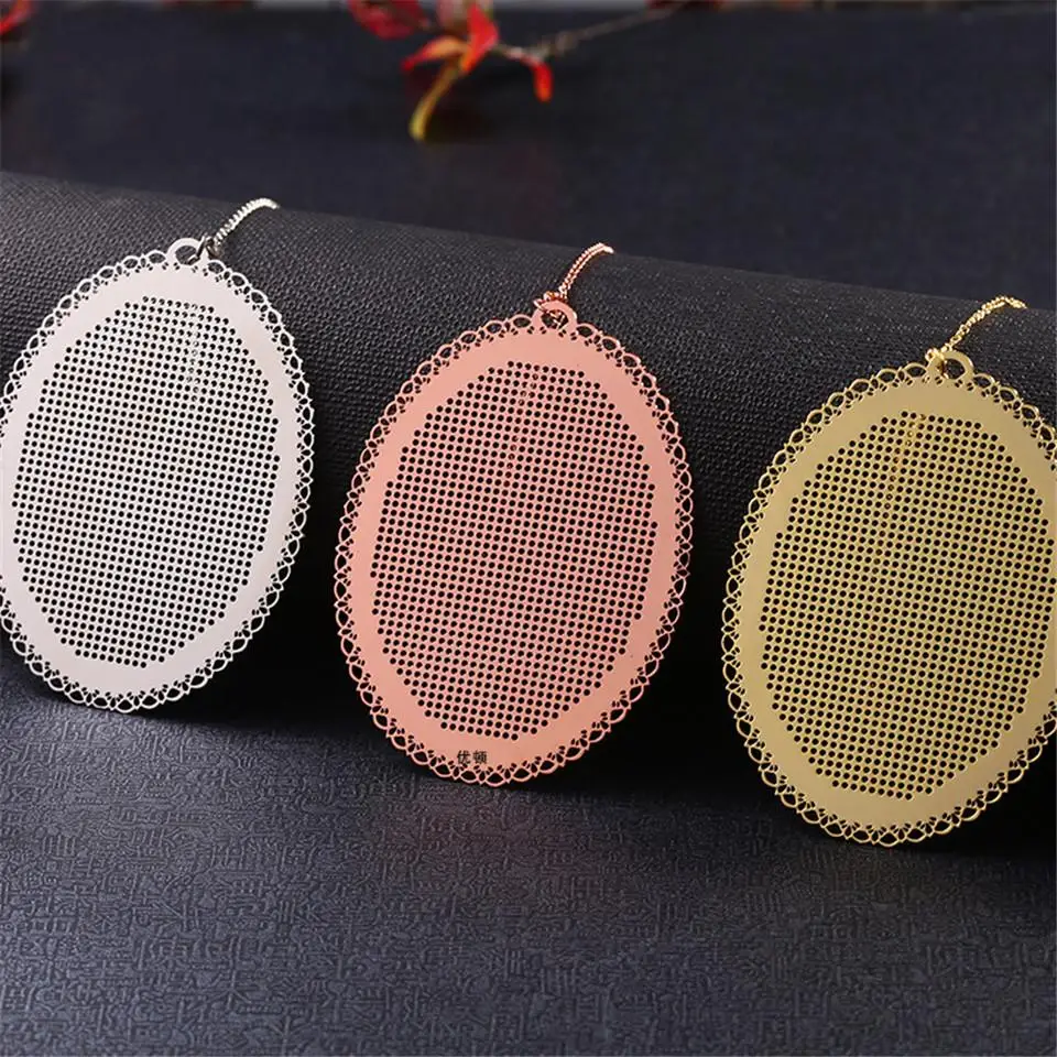 Christmas DIY Craft Stich Cross Stitch Bookmark Metal Silver Golden Needlework Embroidery Crafts Counted Cross-Stitching Kit