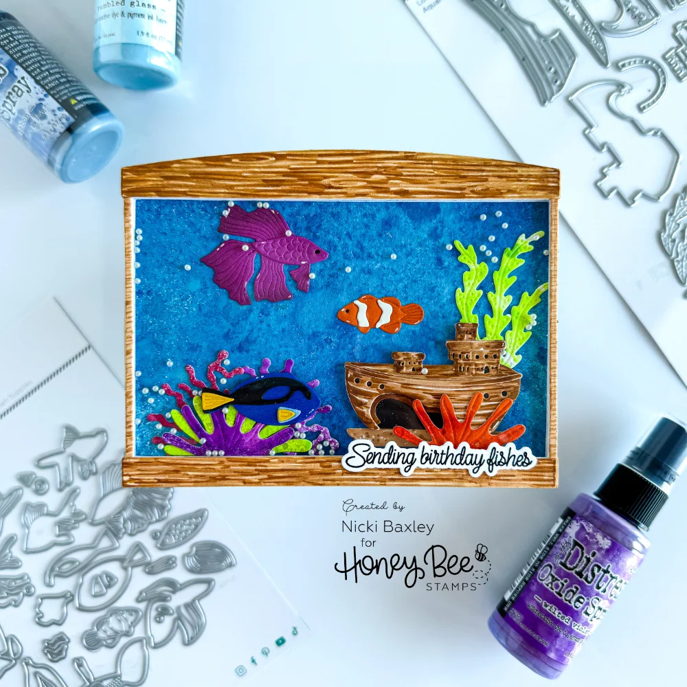 2025 New Dies and Stamps Fish Tank Aquarium Add on Hamster House Dogs Cats Pet Friends Die Cut DIY Scrapbooking Home Card Diary