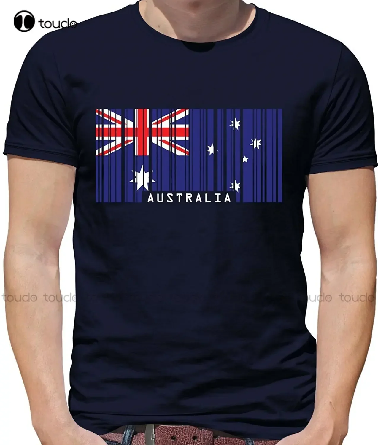 New Mens T Shirts Fashion Australia Barcode Style Flag - Mens Crewneck T-Shirt - 7 Colours T Shirt Short Sleeve Unisex S-5Xl