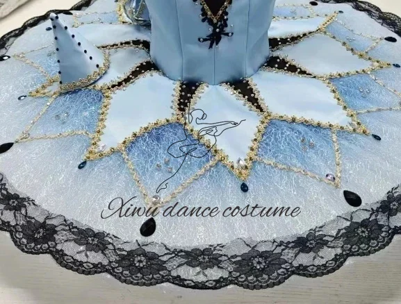 ชุดบัลเลต์เจ้าหญิงนิทราสีม่วงชุดนางฟ้าสำหรับเด็กผู้ใหญ่ชุดแข่งขันการแสดงตามสั่ง