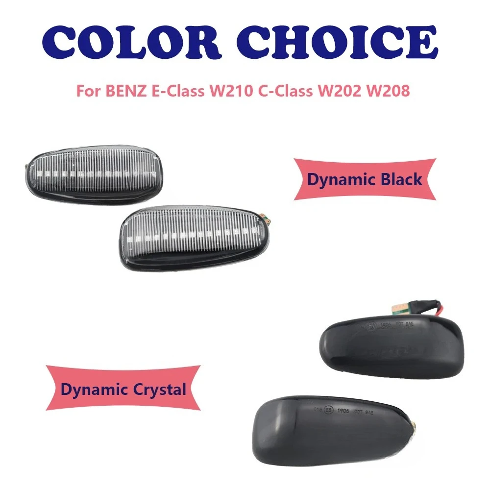 High quality LED Side Marker Turn Signal Lights For Mercedes-Benz W210 W202 CLK W208 SLK R170 W638 Turn Signal Light view 6