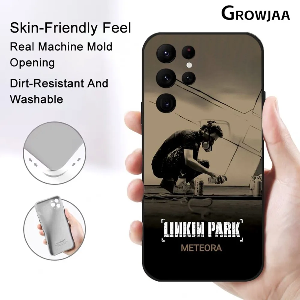 Band L-Linkin Cool P-Park Phone Case for Samsung Galaxy S24 Ultra S22 S23 Ultra S21 S20 5G Protective Silicone TPU Funda