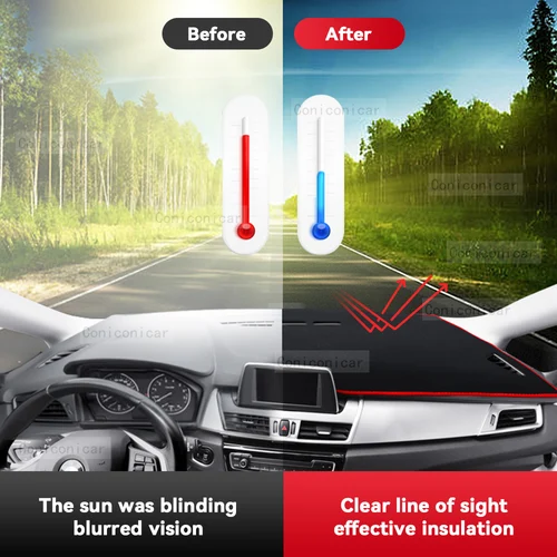 Imagen 2 del producto Para CHERY TIGGO 2 2021-2023 cubierta para salpicadero de coche alfombrilla parasol evitar instrumentos de luz accesorios de protección de alfombra