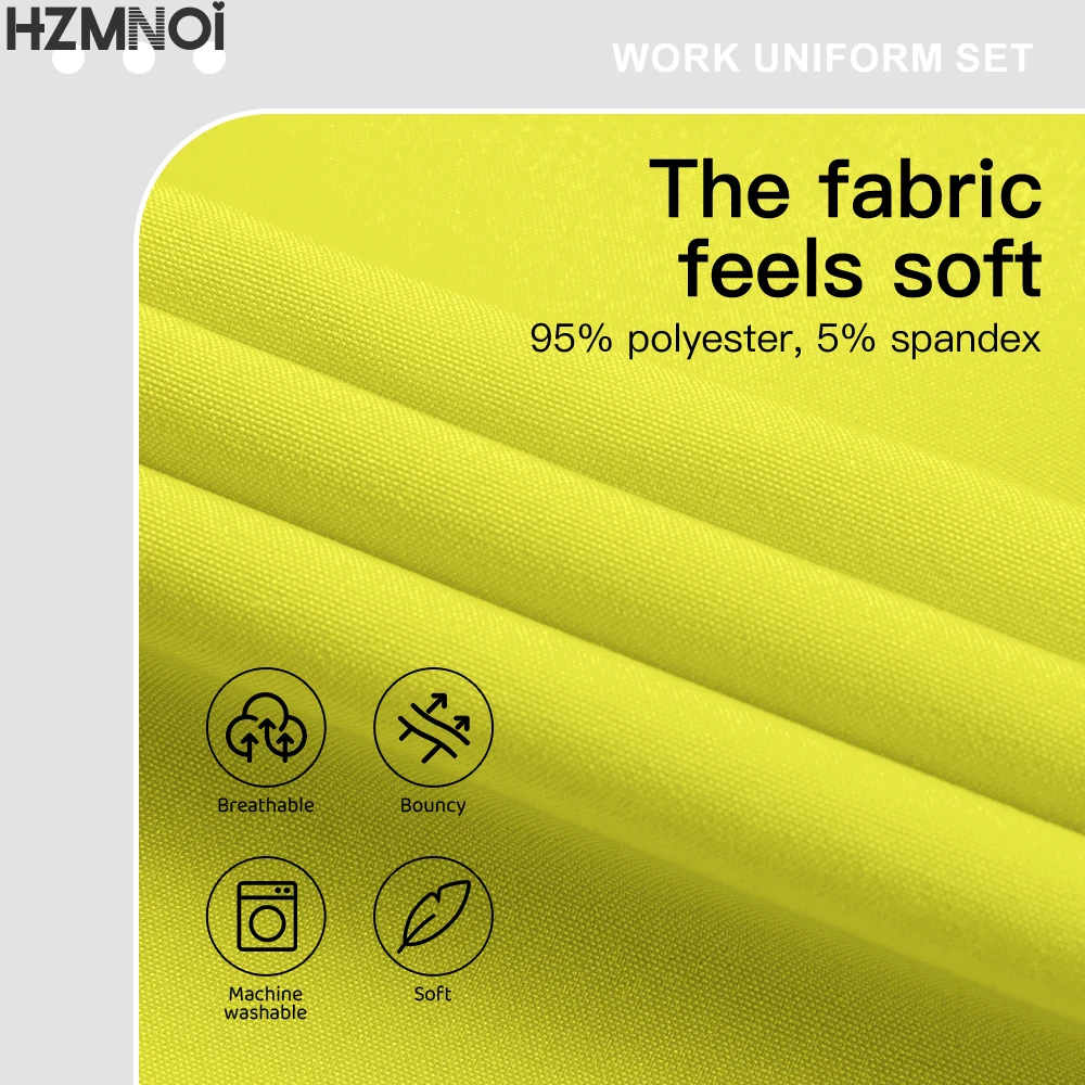 Elasticità Uniforme medica Donna Anti-rughe Tessuto morbido Uniformi chirurgiche Clinico Infermieristica Scrub Set Dottore Infermiera Tuta infermieristica